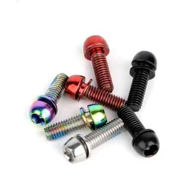 2pcs Alloy Steel Stem Bolts MTB Road Bike Screw M6 6mm x 18mm Screw Bicycle - Image 1 of 4