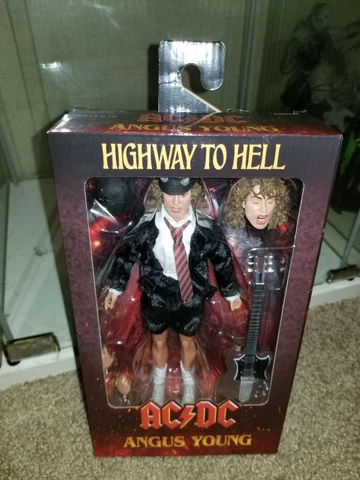 NECA  RETRO AC/DC’s  Angus Young  Highway to Hell Clothed 8" Figure NIB Cover