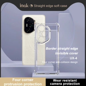 IMAK For Honor 300 Ultra, custodia airbag di lusso antiurto morbida silicone trasparente - Foto 1 di 7