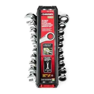 Juego de llaves combinadas Stubby Ratcheting SAE/MM (10 piezas) D3 - Imagen 1 de 1