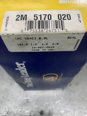 Anillos de pistón Hastings Moly +020 trajes Chevrolet LS Performance Foto 1 de 2