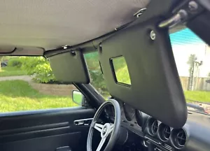 Sunvisor and Clips Set For Mercedes R107 W107 C107 Black Color - Picture 1 of 8