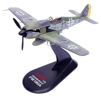 Fw-190A Fw-190 - Negro 13 Richthofen Luftwaffe, 1943 Escala 1/72 Modelo Diecast Foto 1 de 4