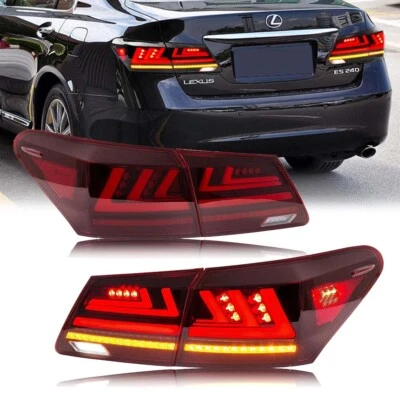 Par de luces traseras LED para Lexus ES350 ES330 2007-2012 lámpara trasera roja secuencial Foto 1 de 4