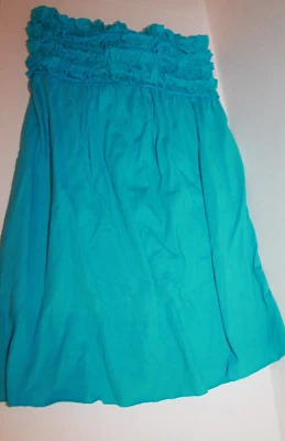 Vestido de natación Xhilaration para niña talla XS 4-5 azul con volantes NUEVO Foto 1 de 3