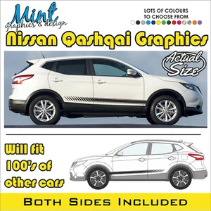 NISSAN QASHQAI Seitenstreifen TEKNA ACCENTA Aufkleber Aufkleber Grafik KEIN P&P 003 - Bild 1 von 3