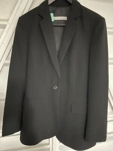Basque Lined Blazer Black Size 10 - Picture 1 of 6