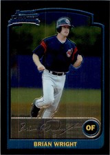 2003 Bowman Chrome Brian Wright Rookie Cleveland Indians #326