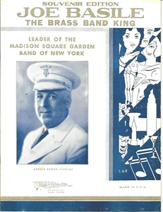 1932 Joe Basile Songbook MADISON SQUARE GARDEN BAND of NEW YORK Souvenir - Picture 1 of 12
