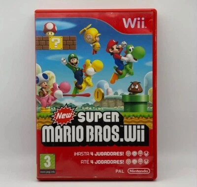 Nuovo Super Mario Bros. Wii per Nintendo Wii-PAL-MANUALE INCLUSO - Immagine 1 di 4