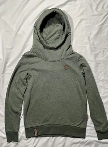 Naketano maglione felpa con cappuccio donna piccolo verde manica lunga pullover - Foto 1 di 8