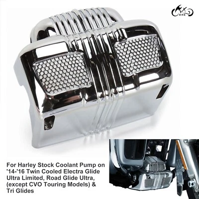 Capa de bomba de líquido de arrefecimento cromado para Harley Tri Glide ultra clássica FLHTCUTG Road Glide - Imagem 1 de 4