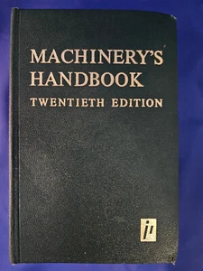 Machinery's Handbook Twentieth Edition Essential Reference - Picture 1 of 4