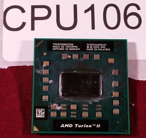 CPU106 - AMD Turion II Dual-Core 2.2GHz S1 Laptop CPU TMM500DB022GQ - Used - Picture 1 of 2