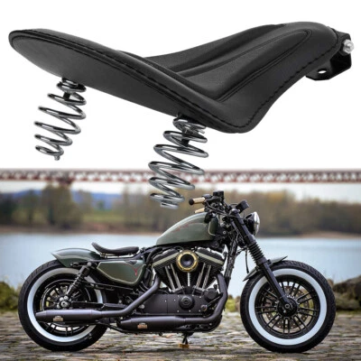 Motorcycle Spring Solo Seats For Harley Davidson Sportster XL 1200 X Forty-Eight - Image 1 of 4
