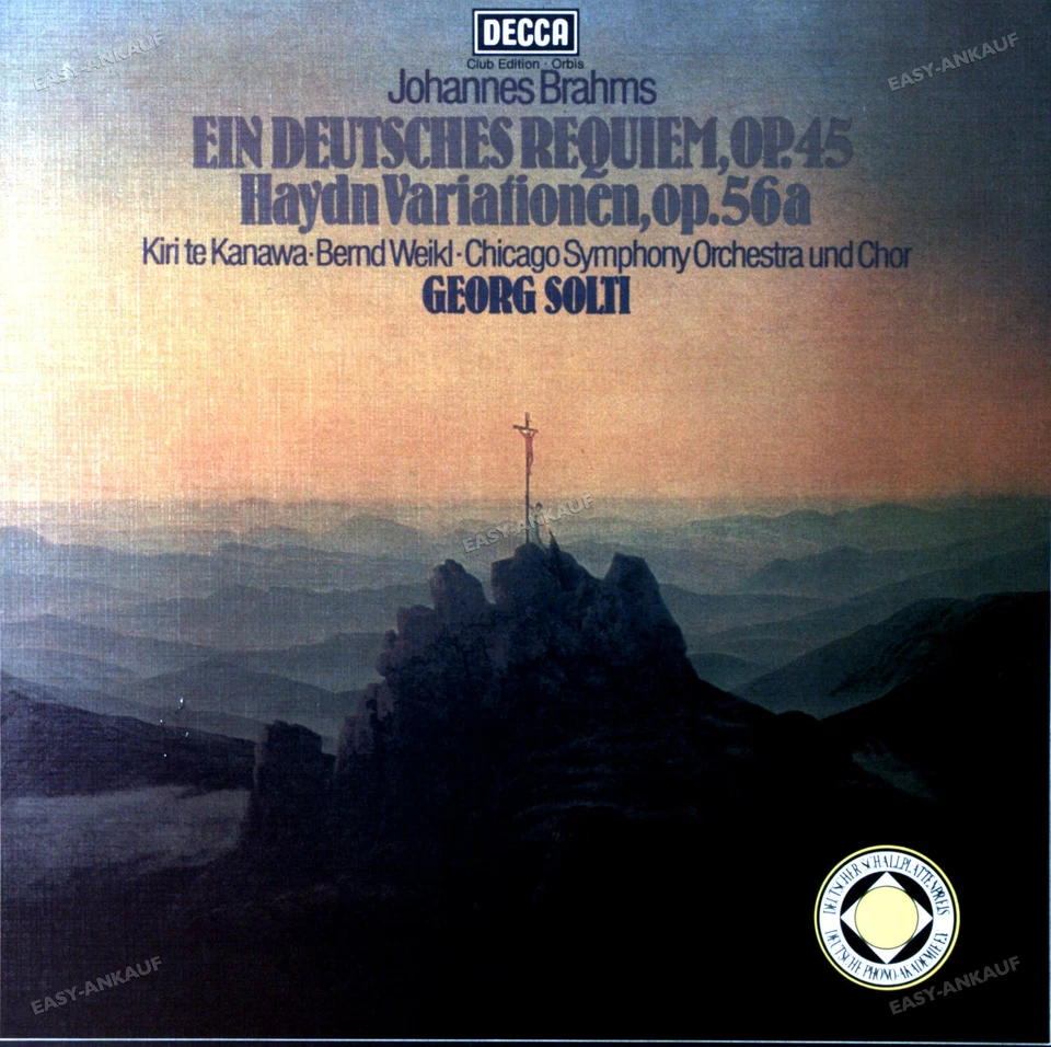 Brahms / Chicago Symphony Orchestra & Chorus - Ein Deutsches Requiem 2LP ' - Image 1 of 1