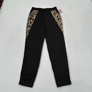 Juicy Couture Black Leopard Print Animal Swirl Lounge Joggers Sweatpants Women M - Picture 1 of 6