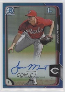 2015 Bowman Chrome Prospects Auto Blue Refractor /150 Jon Moscot #BCAP-JMO Auto