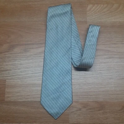 Corbata Brooks Basics para hombre gris plata seda 58"x3,75" TI3 Foto 1 de 4