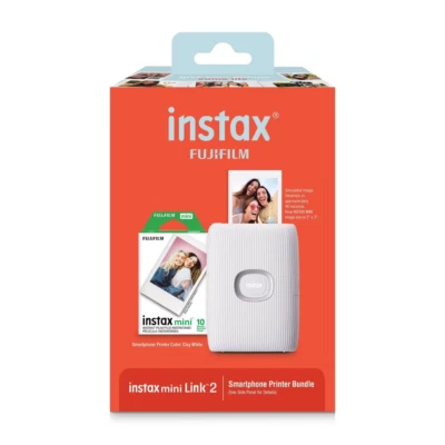 Fujifilm Instax Mini Link 2 Printer Bundle - White - Image 1 of 3