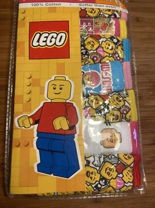 Handcraft LEGO Girls’ Size 6 Briefs pack of 7 Lego Print 100% Cotton NEW - Picture 1 of 3