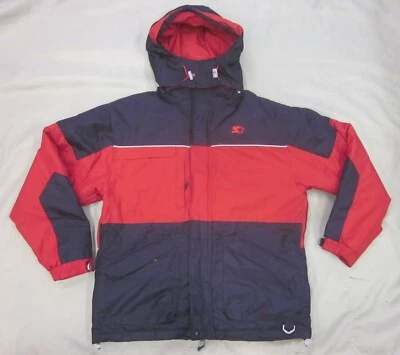 Chaqueta de esquí/snowboard vintage roja y negra Starter RARA con capucha Foto 1 de 4