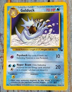 Pokemon Card GOLDUCK 35/62 Stage 1 Fossil Set Uncommon 2000 - Picture 1 of 4