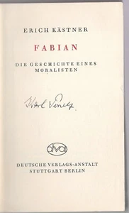ERSTAUSGABE Erich Kästner Fabian 1931 - Bild 1 von 6
