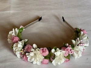 Haarkranz Blumenkranz Haarreif Party Hochzeit Haarschmuck Kopfschmuck Kopfkranz - Bild 1 von 1