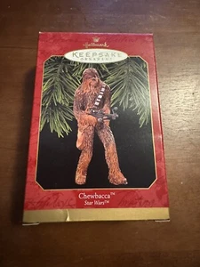 Star Wars CHEWBACCA CHEWIE Hallmark Keepsake Ornaments 1999 In Original Box Used - Picture 1 of 5