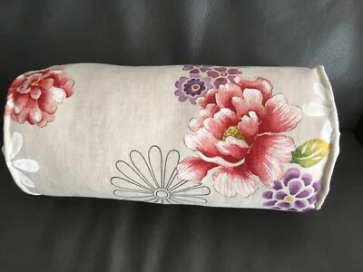 Jane Churchill Isabella Linen -  Complete Bolster Cushion - Stunning! - Image 1 of 4