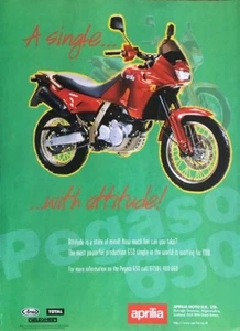 APRILIA PEGASO 650 ORIGINAL 1996 COLOUR ADVERTISEMENT 27cm x 20cm - Picture 1 of 4