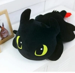 How To Train Your Dragon 3 Lying Toothless Plush Doll 23.5" 60cm Fedex Ship - Picture 1 of 6