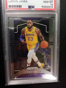 2019 panini prizm Lebron James PSA 10 MVP - Picture 1 of 6
