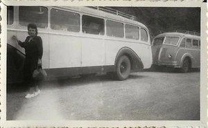 PHOTO ANCIENNE - VINTAGE SNAPSHOT - BUS AUTOBUS CAR AUTOCAR TRANSPORT VOYAGE - Foto 1 di 1