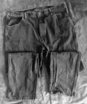 jeans 40x32 mens Rustler faded black straight leg  - Image 1 of 4