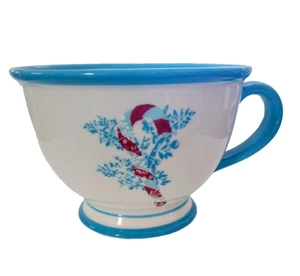 Taza de té de café con caña de caramelo Starbucks 2007 Holiday "Jolly" con patas azules de 10 oz - Imagen 1 de 10