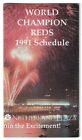 1991 Cincinnati Reds MLB Baseball Calendrier !!! Omni Netherland Plaza