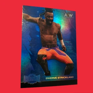 2022 SkyBox Metal Universe AEW Blue Spectrum #90 Swerve Strickland Card - Picture 1 of 2