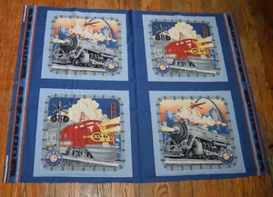 Almohadas de panel de tela Lionel Train American Legend Santa Fe - Imagen 1 de 3