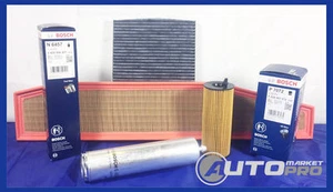 KIT 4 FILTRI TAGLIANDO BOSCH BMW X3 E83 2.0d 2000 DIESEL ANNO 07> 130KW SERVICE - Foto 1 di 1