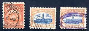 BOLIVIA 1916-19, CONCEPCION Cancels, 3 items including an early oval type FVF - Picture 1 of 1
