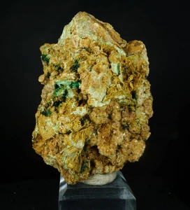 Pseudomalachite, Grossular Garnet & Tremolit / Douglas Hill Mine, Nevada / Rare - Picture 1 of 6