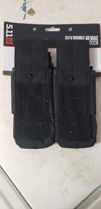 New 5.11 Tactical Flex 2.0 Double Covered Mag Pouch Black Molle - Picture 1 of 2