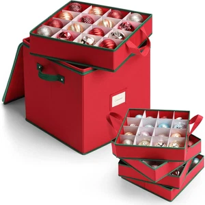 Weihnachtsschmuck Aufbewahrungsbox Weihnachtsdeko Organizer, 64 Weihnachtskugeln A - Bild 1 von 7