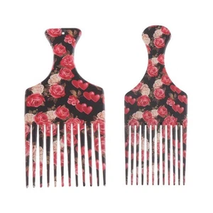 2pcs Barber Styling Hair Pick Lift Combs Curly Hair Coloring Wide Tooth Comb - Picture 1 of 12