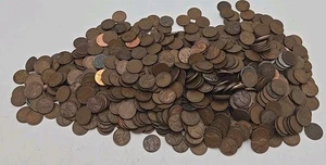 Lincoln Wheat Cent Lot - 5.7 Lbs - 831 - Unsearched Mixed Dates  - Picture 1 of 8