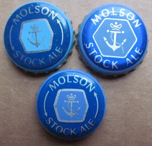 3 DIF MOLSON STOCK ALE ADVANCED SAMMLER SET 70ER JAHRE VINTAGE BIERFLASCHENDECKEL - Bild 1 von 1