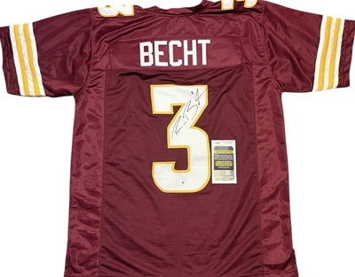 Rocco Becht Signed Red Custom Jersey JSA Certified - Image 1 of 2
