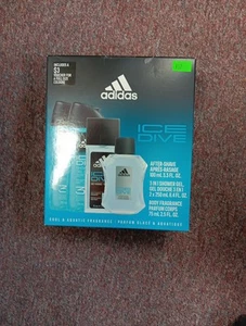 Adidas Ice Dive 4 Piece Set Cool Aquatic Body Fragrance Shower gels Aftershave - Picture 1 of 1